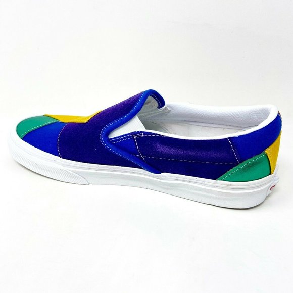Vans Classic Slip On (Pride) Patchwork True White LGBTQ Womens Shoes - Picture 3 of 5